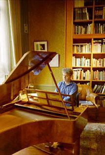 Christopher Seed practising on his Left-Handed Piano